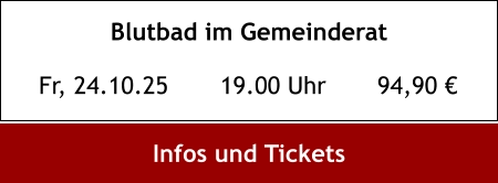 Button Krimi Dinner - Blutbad im Gemeinderat
