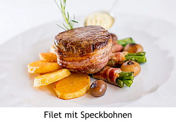 Filet mit Speckbohnen