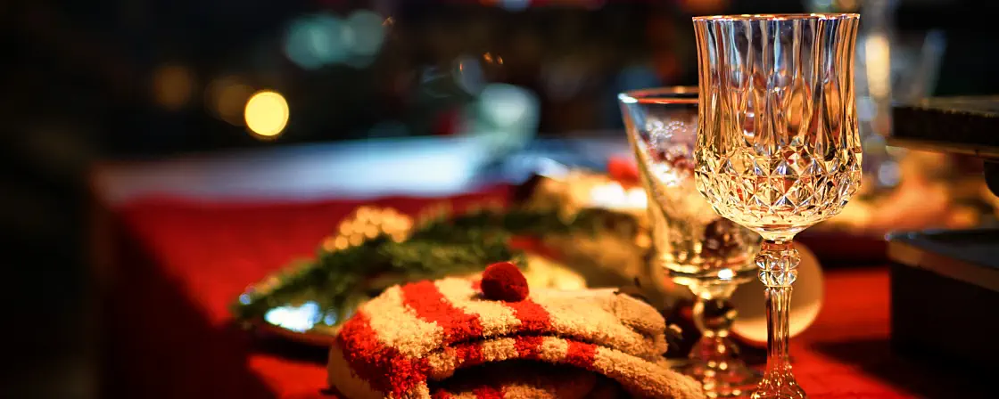 Ein Weihnachtstisch - Pauschalangebot Weihnachten in Würzburg